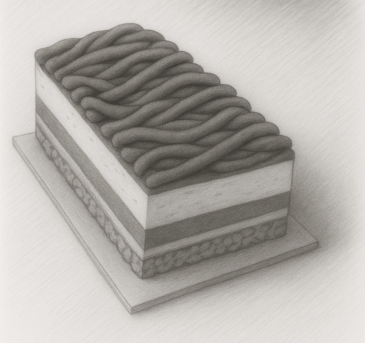 Bûche Marron Orange sanguine